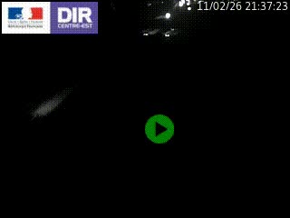 Webcam traffic à Grenoble-sud sur l'autoroute A480. Vue orientée vers l'entrée et la sortie de Grenoble