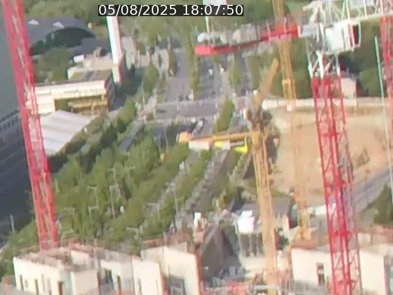 Webcam sur l'avenue John Fitzgerald Kennedy (N51) avec vue orientée vers le Findel