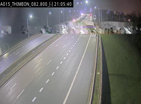 Caméra trafic Belgique - Thiméon - E42, jonction avec A54 (E420) direction La Louvière/Charleroi - BK 82.82