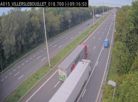 Webcam autoroute Belgique - Villers-le-Bouillet - E42 direction Liège - BK 18.7