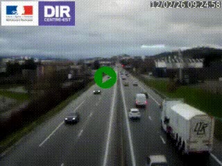 Caméra autoroute à Saint-Etienne (Les Littes) à hauteur du Ikea Saint-Etienne sur l'A72 en direction de Roanne