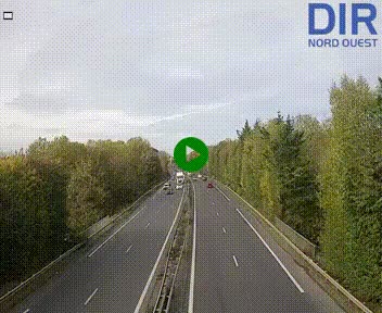 Webcam sur le périphérique de Caen (N814) à l'est de la ville, à Mondeville hauteur de la sortie 2, Presqu'île-Rives de l'Orne, au bout de l'autoroute A13