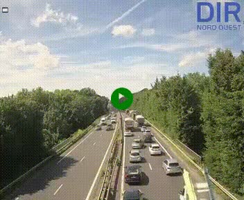 Webcam sur le périphérique de Caen (N814) à l'est de la ville, à Mondeville hauteur de la sortie 2, Presqu'île-Rives de l'Orne, au bout de l'autoroute A13