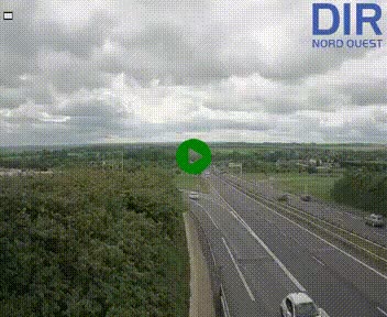 Webcam au début de l'A84 sur le périphérique Ouest de Caen (N814) à hauteur de la sortie 9, Porte de Bretagne