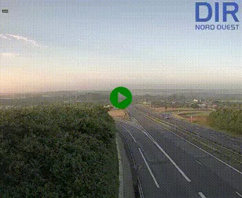 Webcam au début de l'A84 sur le périphérique Ouest de Caen (N814) à hauteur de la sortie 9, Porte de Bretagne