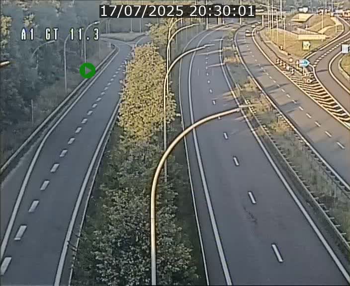 Traffic live webcam Luxembourg Senningerberg - A1 direction Allemagne - BK 11.3