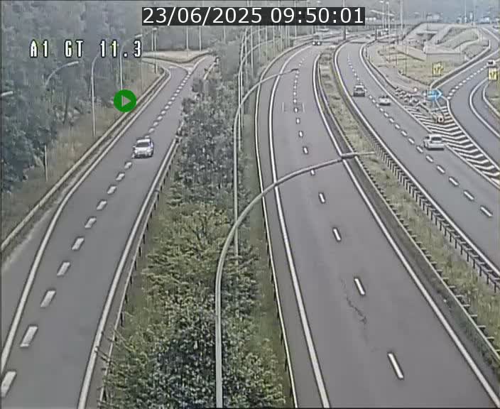 Traffic live webcam Luxembourg Senningerberg - A1 direction Allemagne - BK 11.3