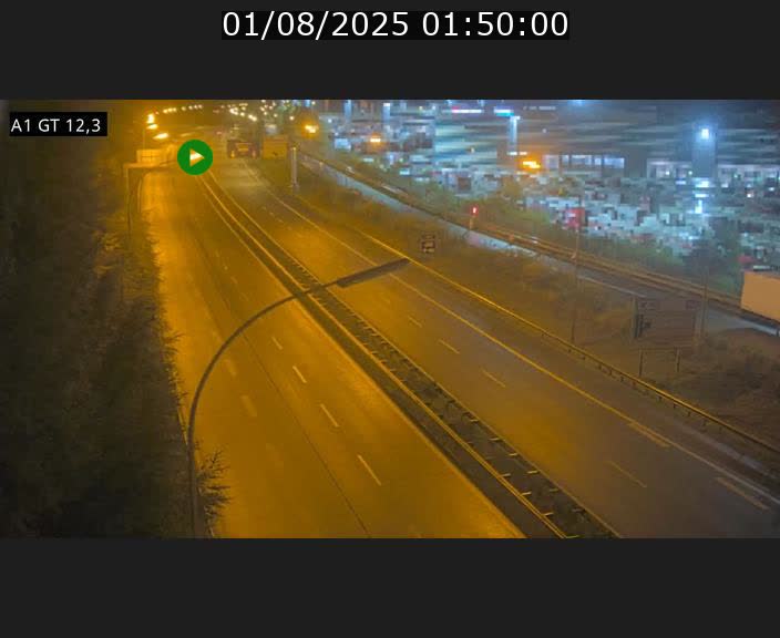 Traffic live webcam Luxembourg Senningerberg - A1 direction Allemagne - BK 12.3