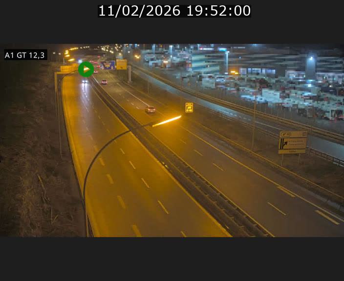 Traffic live webcam Luxembourg Senningerberg - A1 direction Allemagne - BK 12.3