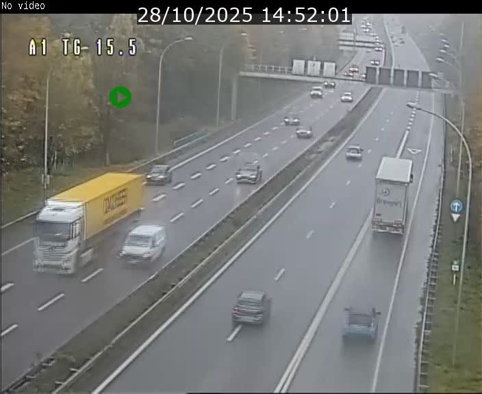 Traffic live webcam Luxembourg Munsbach - A1 direction Luxembourg - BK 15.5