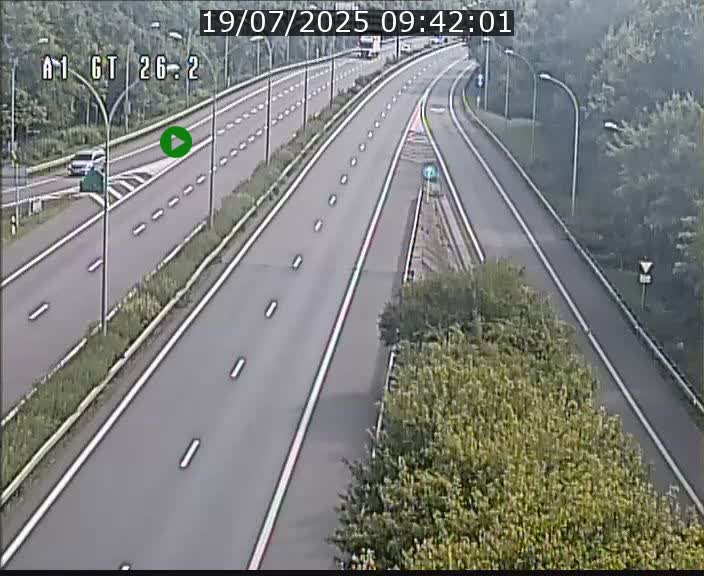 Traffic live webcam Luxembourg Grevenmacher - A1 direction Allemagne - BK 26.2