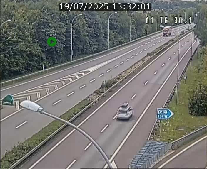 Traffic live webcam Luxembourg Grevenmacher - A1 direction Luxembourg - BK 30.1