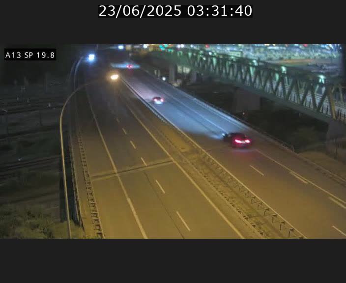 Traffic live webcam Luxembourg Croix de Bettembourg - A13 direction Esch-sur-Alzette - BK 19.8