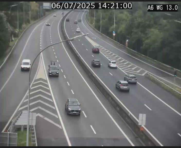 Traffic live webcam Luxembourg Mamer - A6 - BK 13 - direction Luxembourg/France/Allemagne