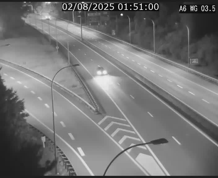 Traffic live webcam Luxembourg - Croix de Cessange - A6 - BK 3.5 - direction France/Allemagne
