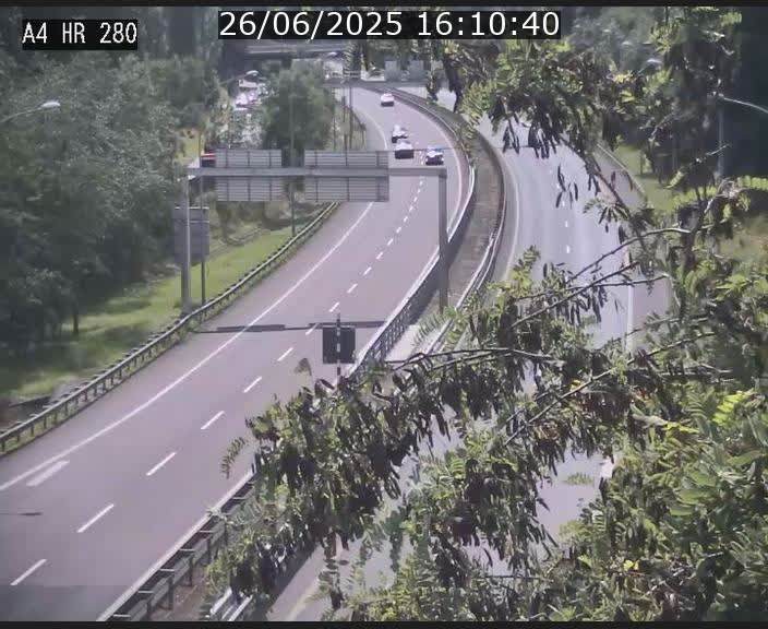 Webcam traffic A4 Luxembourg - BK 0.2 - P+R Bouillon (direction Luxembourg)
