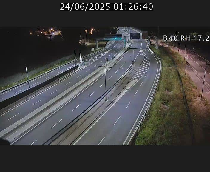 Webcam sur le contournement d'Esch Belval à hauteur de la sortie Université de Luxembourg. Vue orientée vers Luxembourg