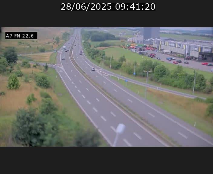 Caméra trafic Luxembourg - A7, Colmar-berg direction Mersch
