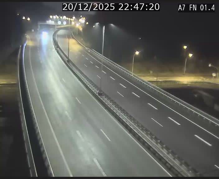 Caméra autoroute Luxembourg A7 - Tunnel Stafelter - direction Echangeur Grünewald
