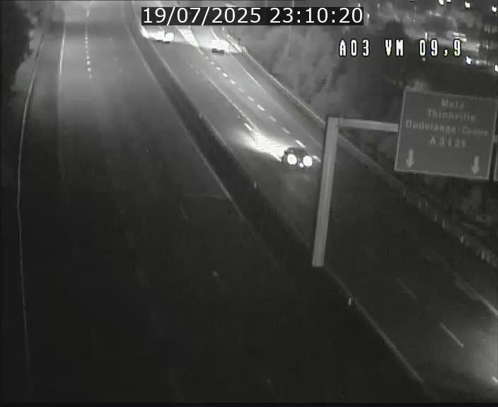 Webcam Autoroute à la Croix de Bettembourg - A3 - BK 9.9 - direction France