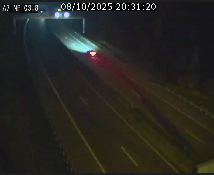 Webcam autoroute A7 au Luxembourg à la sortie du Tunnel Stafelter vers le Nord
