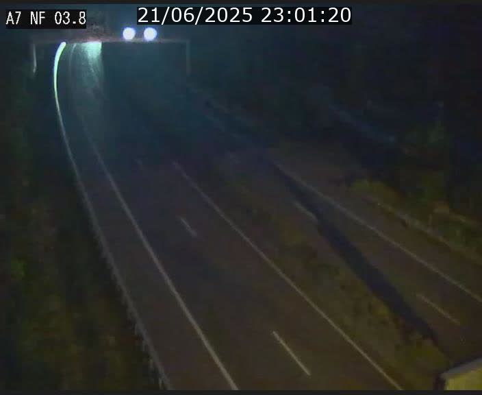 Webcam autoroute A7 au Luxembourg à la sortie du Tunnel Stafelter vers le Nord