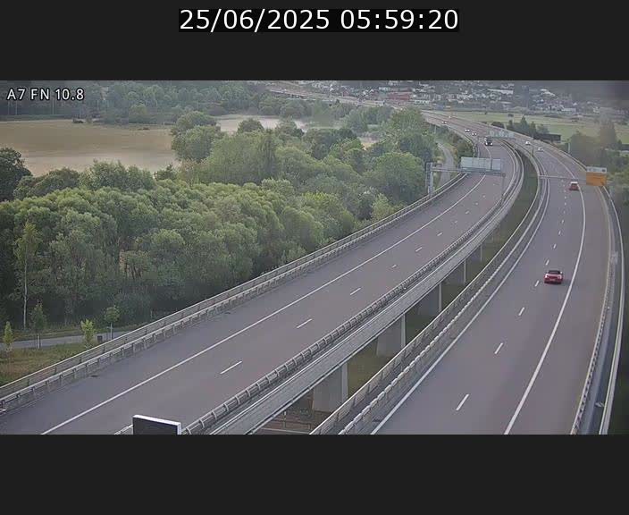 Caméra trafic Luxembourg - A7, Tunnel Gousselerbierg, sortie sud, direction rond-point Lorentzweiler (BK 10.8)