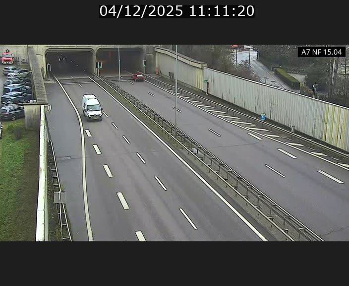 Caméra trafic Luxembourg - A7, Tunnel Mersch, entrée sud, direction Ettelbruck
