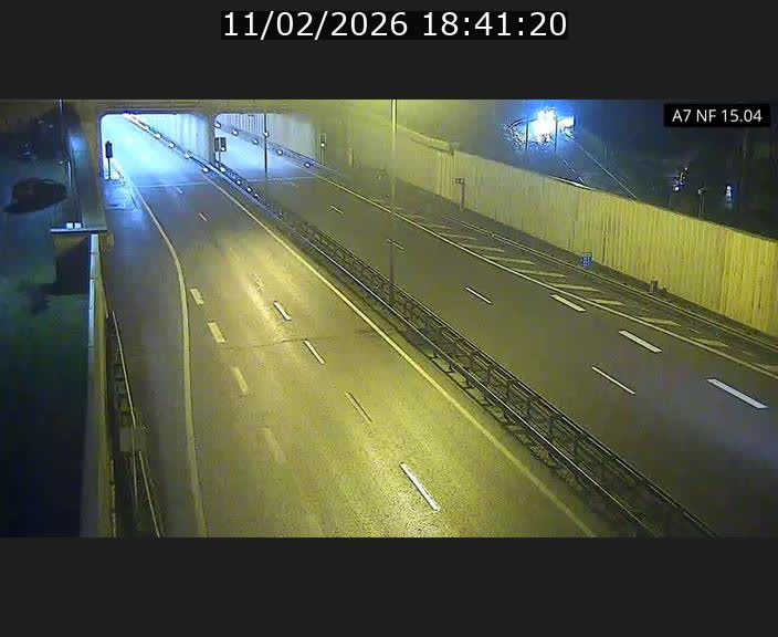 Caméra trafic Luxembourg - A7, Tunnel Mersch, entrée sud, direction Ettelbruck