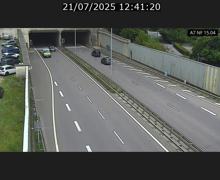 Caméra trafic Luxembourg - A7, Tunnel Mersch, entrée sud, direction Ettelbruck
