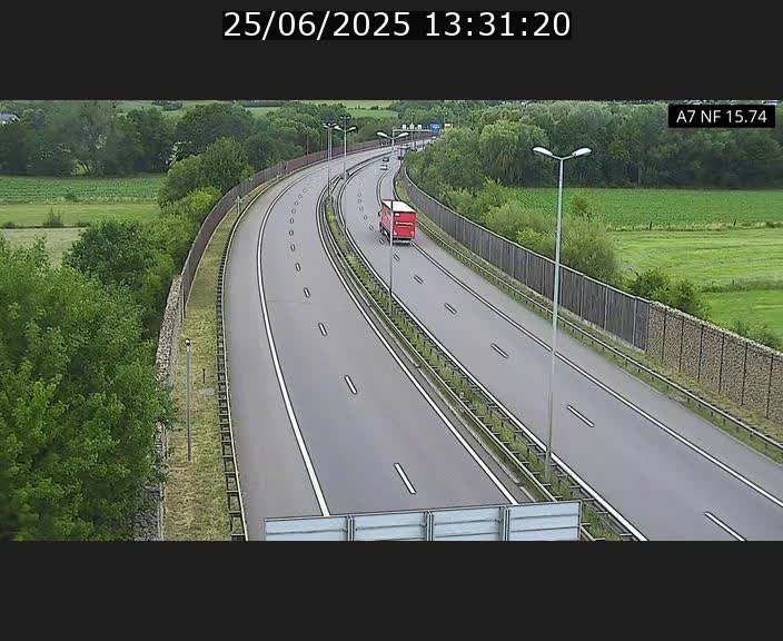 Caméra trafic Luxembourg - A7, Tunnel Mersch, entrée nord, direction Lorentzweiler
