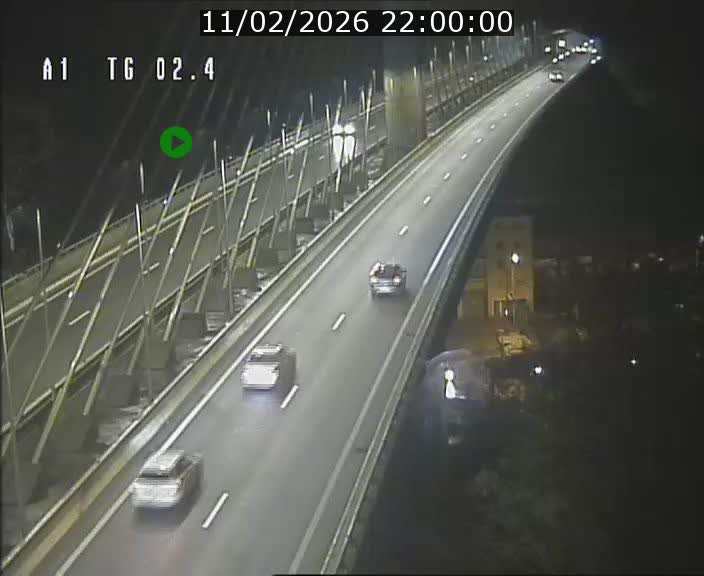 Traffic live webcam Luxembourg Sandweiler - A1 direction Luxembourg-ville - BK 2.4