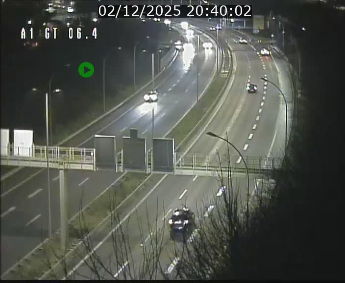 Traffic live webcam Luxembourg Hamm - A1 direction Sandweiler - BK 6.4