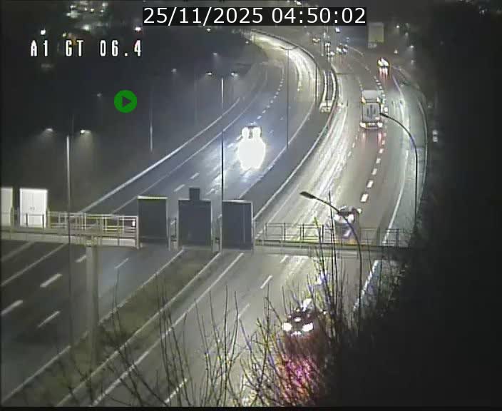 Traffic live webcam Luxembourg Hamm - A1 direction Sandweiler - BK 6.4