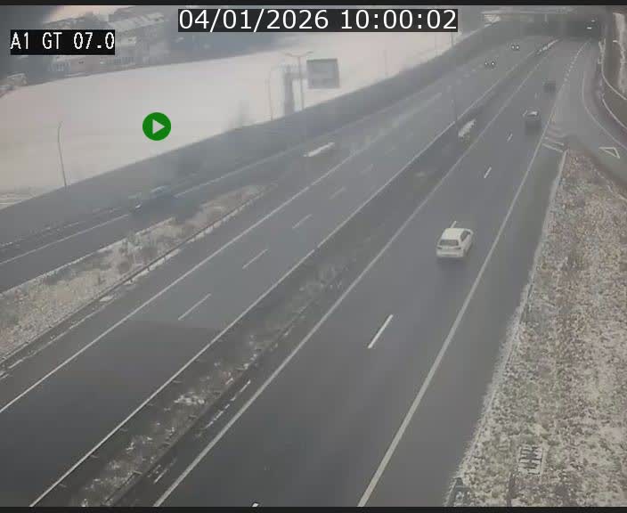 Traffic live webcam Luxembourg Cents - A1 direction Kirchberg - BK 7