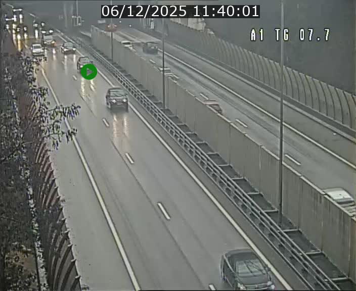 Traffic live webcam Luxembourg Kirchberg - A1 direction Luxembourg-ville - BK 7.7