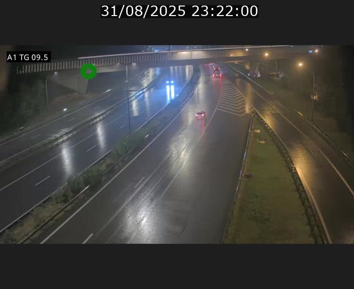 Traffic live webcam Luxembourg Jonction Grünewald - A1 direction Luxembourg-ville - BK 9.5