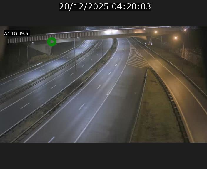 Traffic live webcam Luxembourg Jonction Grünewald - A1 direction Luxembourg-ville - BK 9.5