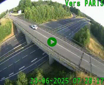 Clone of Caméra routière sur l'autoroute A20 au nord de Limoges, à la jonction avec la N520. Vue orientée vers Paris
