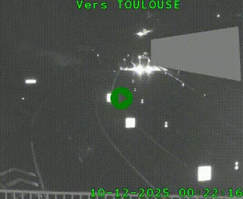 Caméra routière sur l'autoroute A20 à Noailles, en périphérie de Brive-la-Gaillarde. Vue orientée vers Toulouse