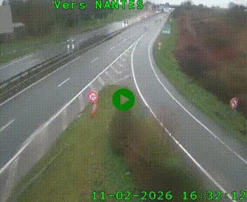 Webcam N147 au nord de Poitiers et à la jonction avec la A10