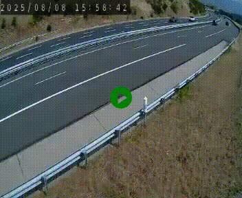 Caméra autoroutière France - A75, Engayresque, entre Millau et Séverac-le-Chateau, en direction de Montpellier