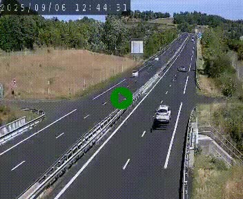 Caméra autoroutière France - A75, Coren, en direction de Montpellier