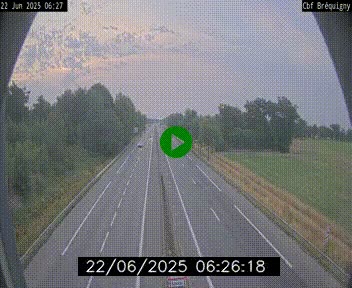 Webcam sur le périphérique de Rennes (N136) à hauteur du quartier Bréquigny, au sud de la ville