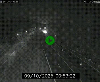 Webcam sur le périphérique de Nantes (N844) à hauteur de Porte de la Chapelle, au nord de la ville