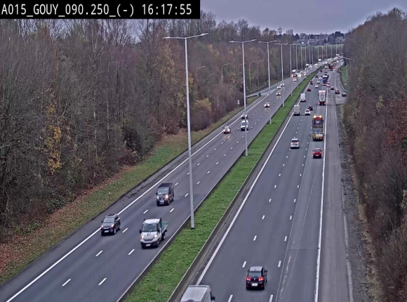 Webcam autoroute Belgique - Gouy-lez-piéton - E42 - BK 90.3