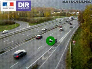 Webcam sur la Nationale 201 à hauteur de la sortie Chambéry-Nord, avant à la jonction entre l'A41 et l'A43, en direction de Lyon