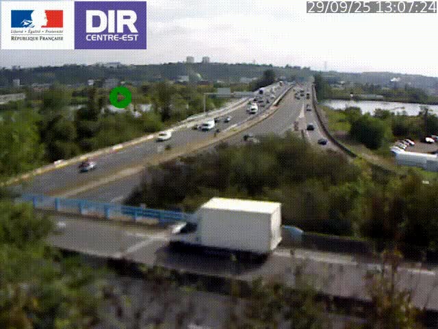 Webcam autoroute sur A450 à Pierre-Bénite en direction de Lyon et de l'autoroute A7