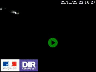 Webcam au niveau du col de Bois Clair à hauteur de Cluny sur la N79. Vue orientée vers Mâcon