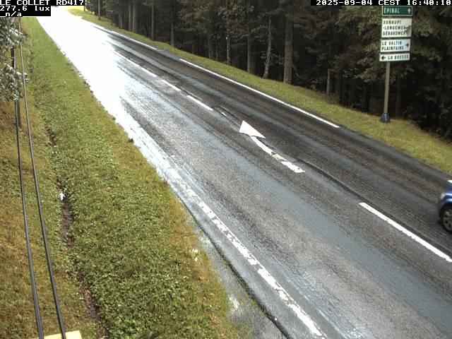 Caméra du Collet sur la route de Colmar (D417)